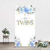 Lofaris Floral Plant Simple Vibe Baby Shower Rectangle Backdrop